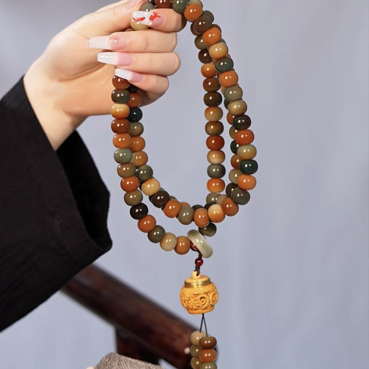Dunhuang Kweichow Moutai Bodhi Seed 108 Beads Meditation Energy Bracelet - BuddhaEnergyHealing