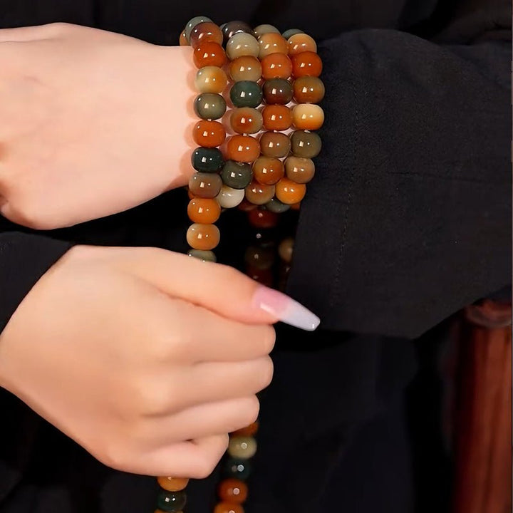 Dunhuang Kweichow Moutai Bodhi Seed 108 Beads Meditation Energy Bracelet - BuddhaEnergyHealing