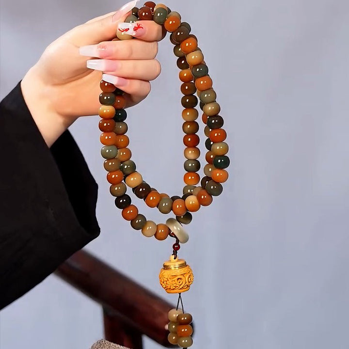 Dunhuang Kweichow Moutai Bodhi Seed 108 Beads Meditation Energy Bracelet - BuddhaEnergyHealing