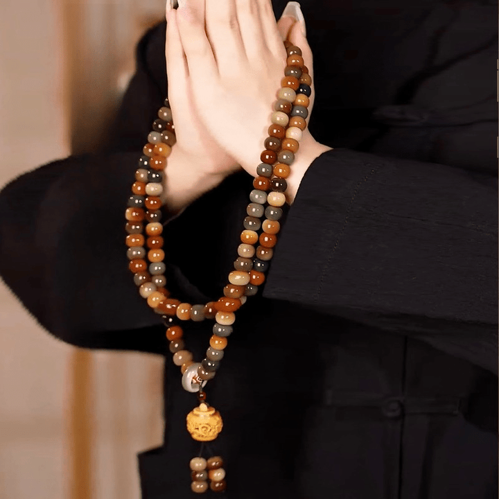 Dunhuang Kweichow Moutai Bodhi Seed 108 Beads Meditation Energy Bracelet - BuddhaEnergyHealing