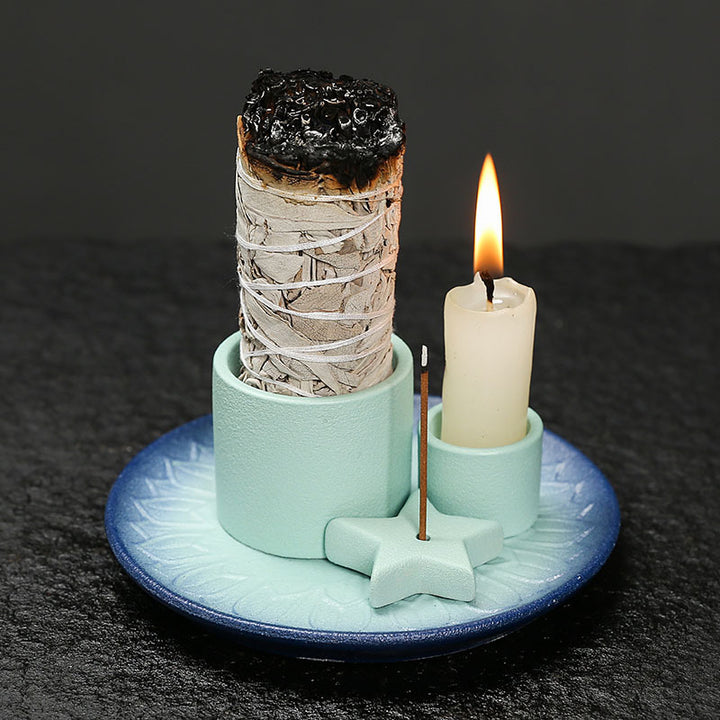 Ceramic Aromatherapy Candle Holder Aromatherapy Burner - BuddhaEnergyHealing