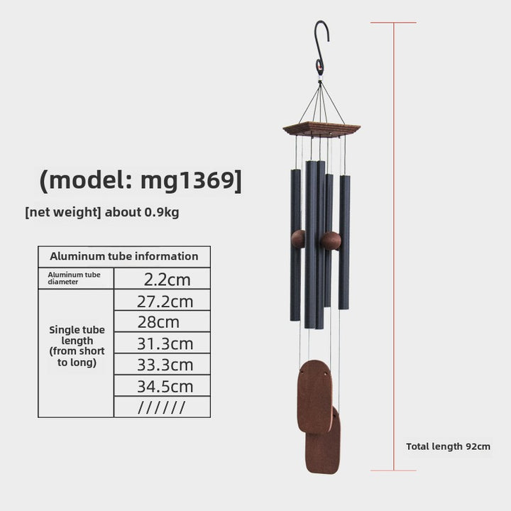 Premium Wooden Zen Tuning Music Wind Chime Hanging Ornament - BuddhaEnergyHealing