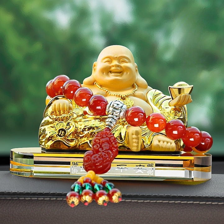 2025 New Maitreya Buddha Statue Car Ornaments Ensure Safety - BuddhaEnergyHealing