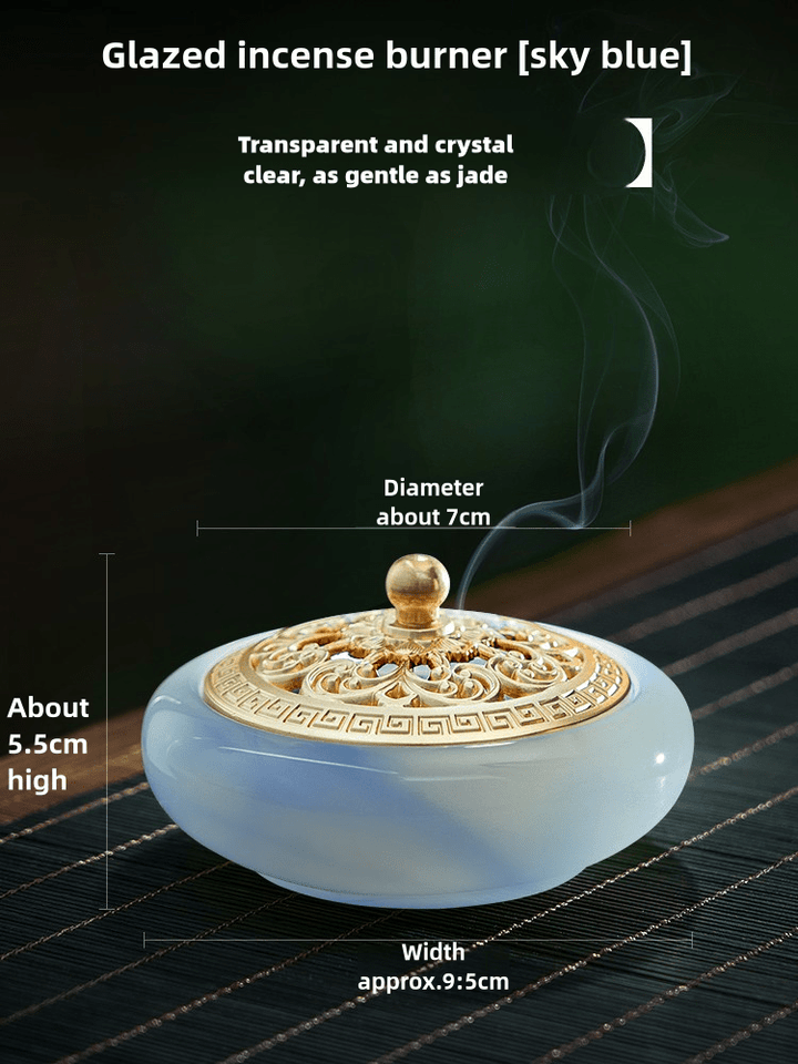 Glass Incense Meditation Energy Burner - BuddhaEnergyHealing