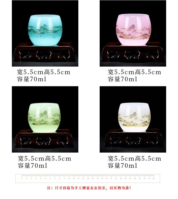 Glass Thousand - Li Landscape Cup - BuddhaEnergyHealing