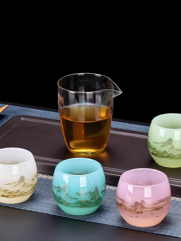 Glass Thousand - Li Landscape Cup - BuddhaEnergyHealing