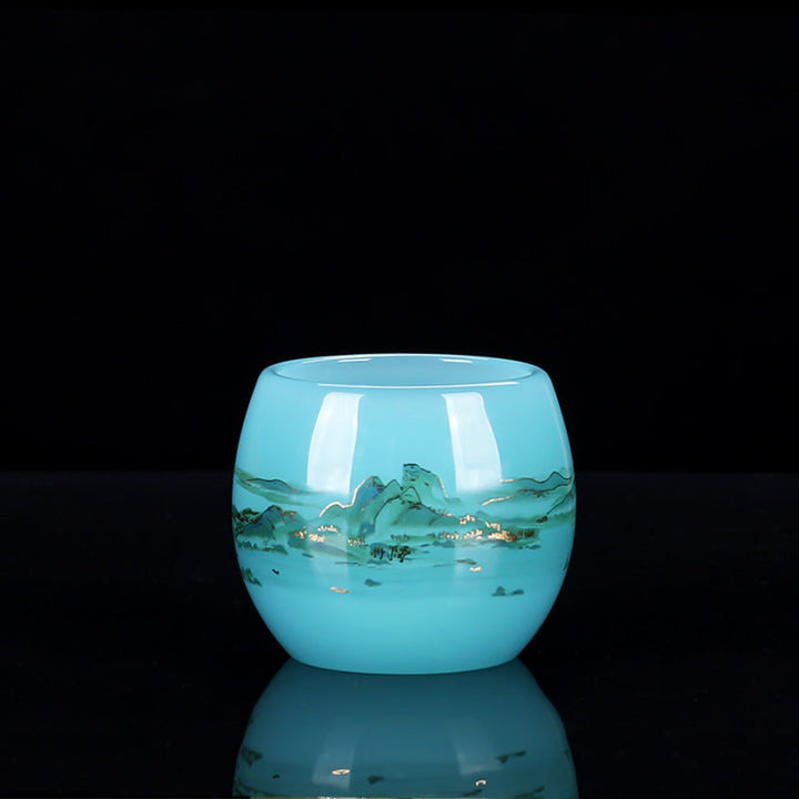 Glass Thousand - Li Landscape Cup - BuddhaEnergyHealing