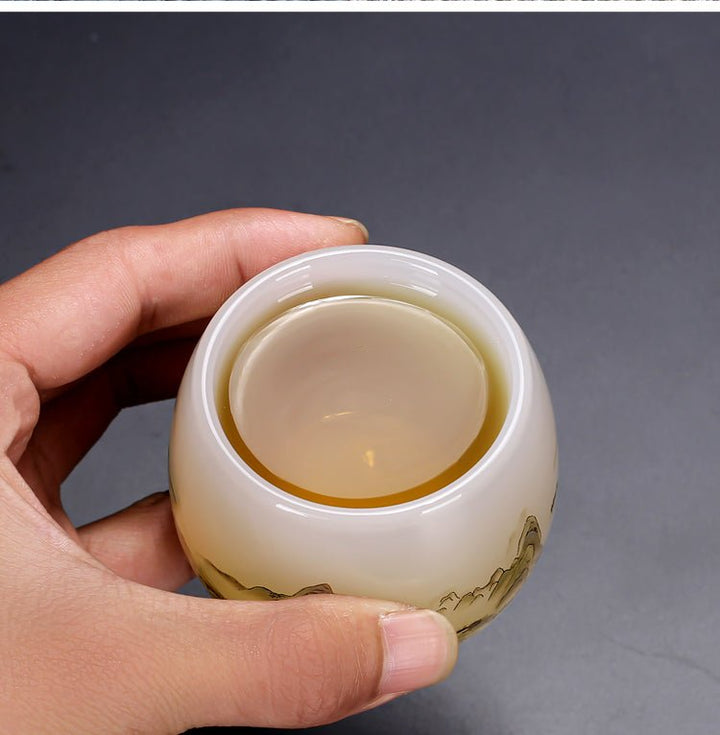 Glass Thousand - Li Landscape Cup - BuddhaEnergyHealing