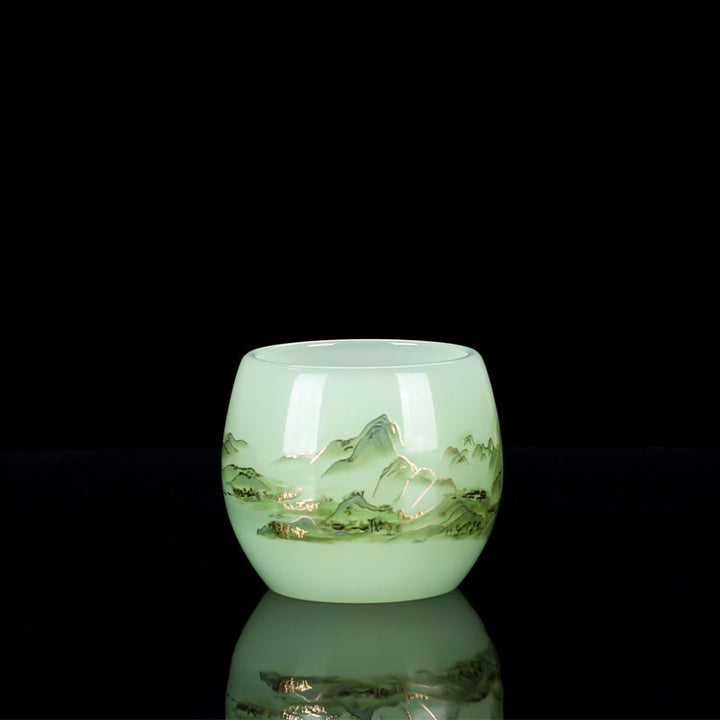 Glass Thousand - Li Landscape Cup - BuddhaEnergyHealing