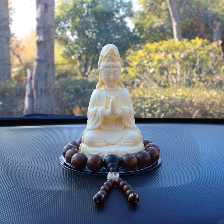 Guanyin Buddha Car Decoration for Safety and Blessing - BuddhaEnergyHealing