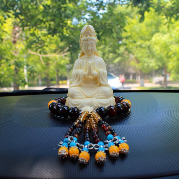 Guanyin Buddha Car Decoration for Safety and Blessing - BuddhaEnergyHealing