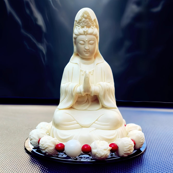 Guanyin Buddha Car Decoration for Safety and Blessing - BuddhaEnergyHealing
