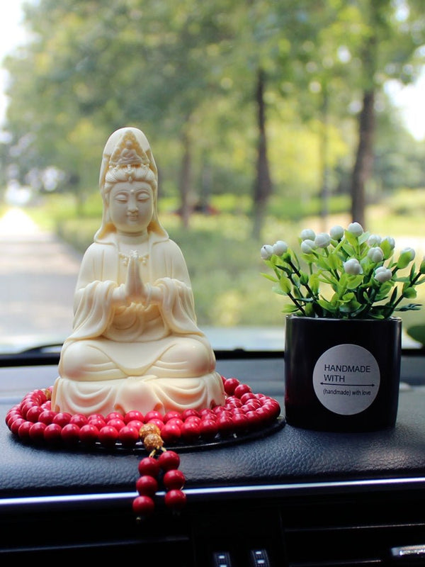 Guanyin Buddha Car Decoration for Safety and Blessing - BuddhaEnergyHealing