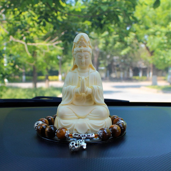 Guanyin Buddha Car Decoration for Safety and Blessing - BuddhaEnergyHealing