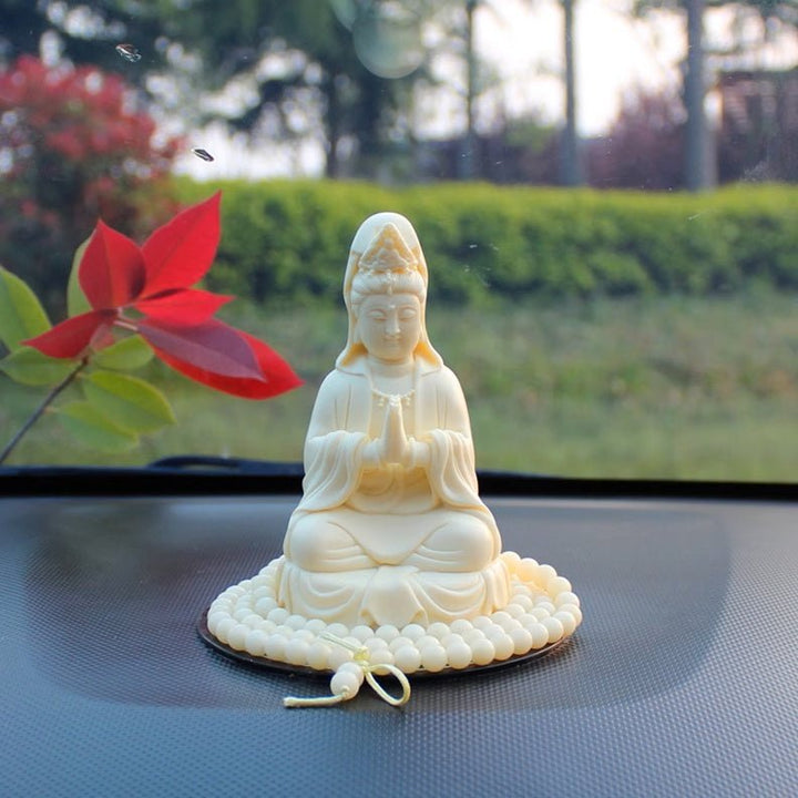 Guanyin Buddha Car Decoration for Safety and Blessing - BuddhaEnergyHealing