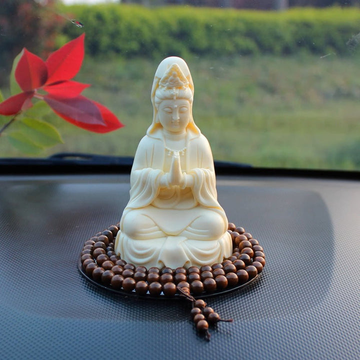 Guanyin Buddha Car Decoration for Safety and Blessing - BuddhaEnergyHealing