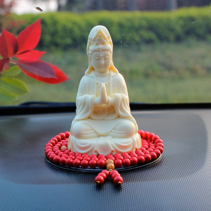 Guanyin Buddha Car Decoration for Safety and Blessing - BuddhaEnergyHealing