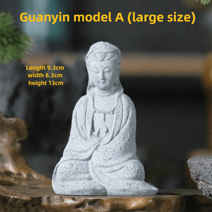 Guanyin Small Buddha Peace Meditation Calm Healing Ornament - BuddhaEnergyHealing
