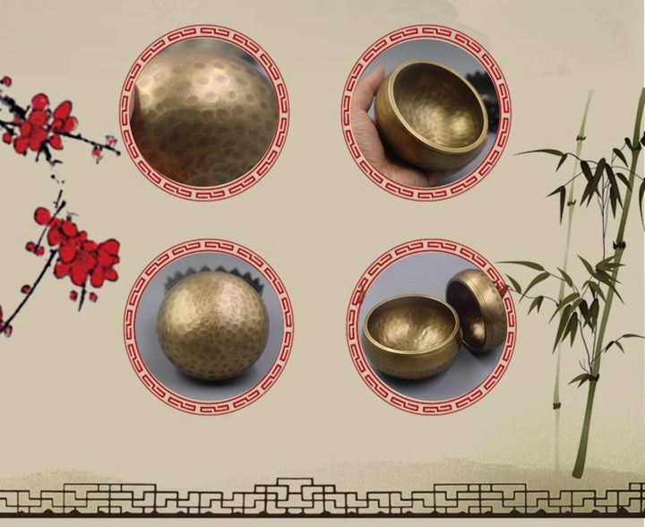 Handmade Pure Copper Sound Therapy Meditation Bowl - BuddhaEnergyHealing