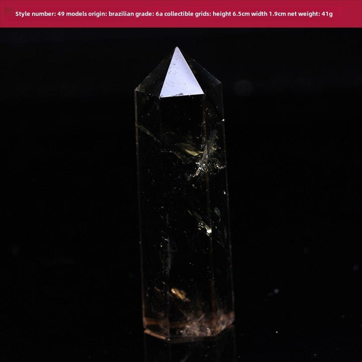 High Quality Natural Yellow Crystal Column Meditation Fortune Desktop Decoration - BuddhaEnergyHealing