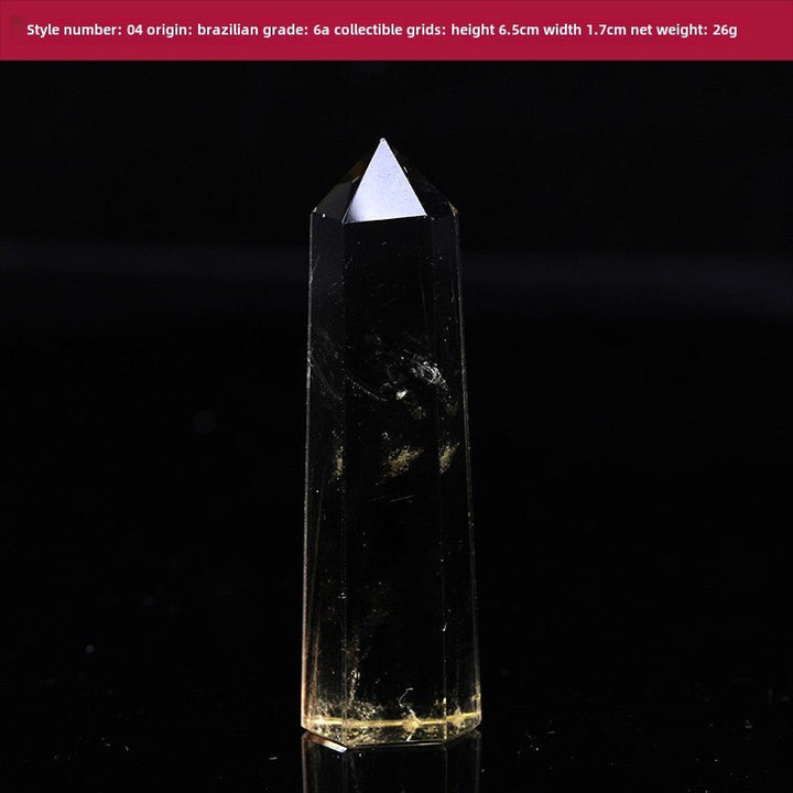 High Quality Natural Yellow Crystal Column Meditation Fortune Desktop Decoration - BuddhaEnergyHealing