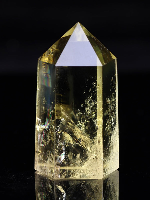 High Quality Natural Yellow Crystal Column Meditation Fortune Desktop Decoration - BuddhaEnergyHealing