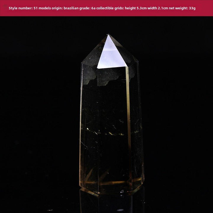 High Quality Natural Yellow Crystal Column Meditation Fortune Desktop Decoration - BuddhaEnergyHealing
