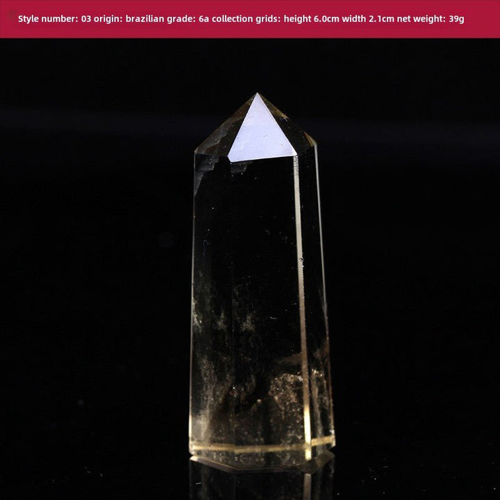 High Quality Natural Yellow Crystal Column Meditation Fortune Desktop Decoration - BuddhaEnergyHealing