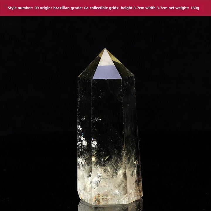 High Quality Natural Yellow Crystal Column Meditation Fortune Desktop Decoration - BuddhaEnergyHealing