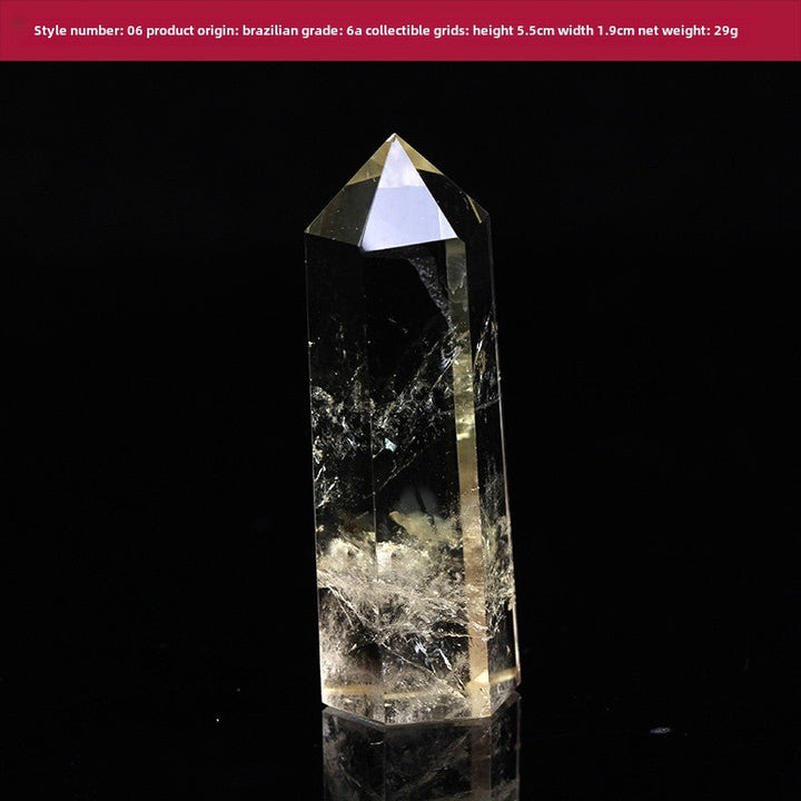 High Quality Natural Yellow Crystal Column Meditation Fortune Desktop Decoration - BuddhaEnergyHealing
