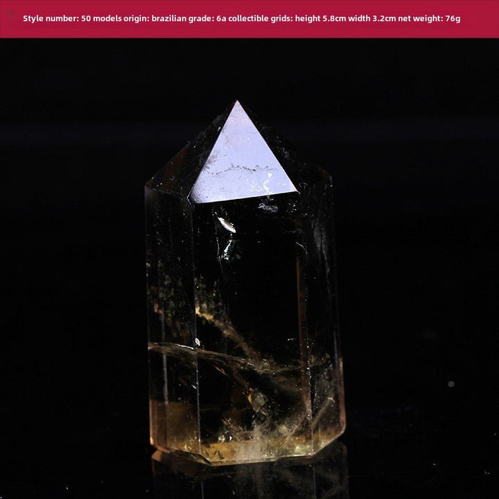 High Quality Natural Yellow Crystal Column Meditation Fortune Desktop Decoration - BuddhaEnergyHealing