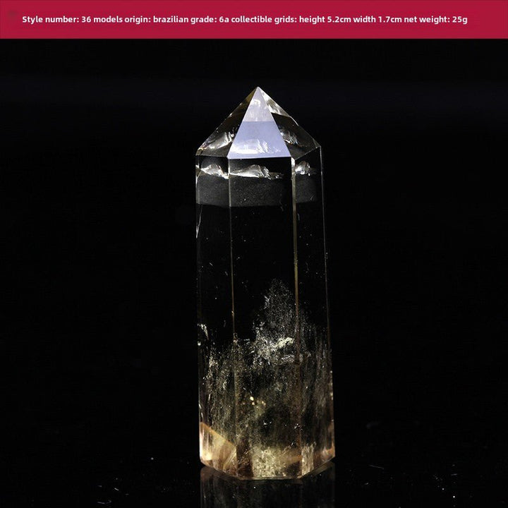High Quality Natural Yellow Crystal Column Meditation Fortune Desktop Decoration - BuddhaEnergyHealing