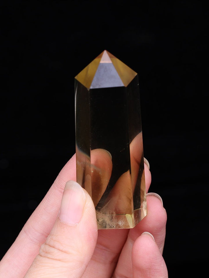High Quality Natural Yellow Crystal Column Meditation Fortune Desktop Decoration - BuddhaEnergyHealing