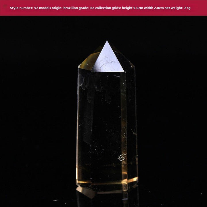 High Quality Natural Yellow Crystal Column Meditation Fortune Desktop Decoration - BuddhaEnergyHealing