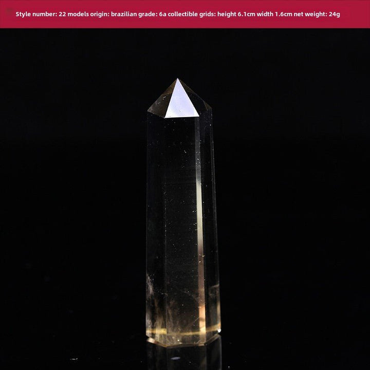 High Quality Natural Yellow Crystal Column Meditation Fortune Desktop Decoration - BuddhaEnergyHealing