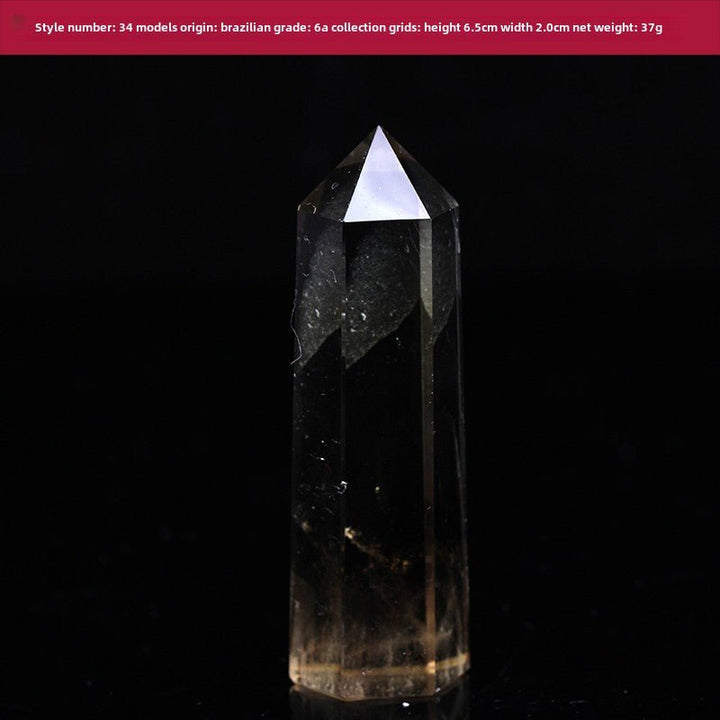 High Quality Natural Yellow Crystal Column Meditation Fortune Desktop Decoration - BuddhaEnergyHealing
