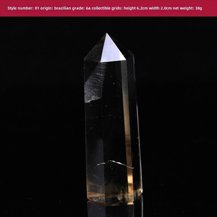 High Quality Natural Yellow Crystal Column Meditation Fortune Desktop Decoration - BuddhaEnergyHealing