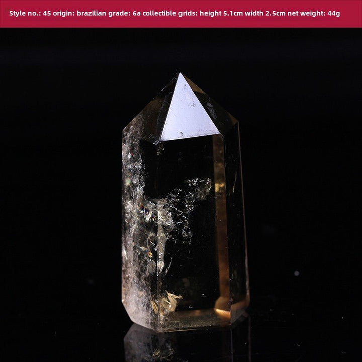 High Quality Natural Yellow Crystal Column Meditation Fortune Desktop Decoration - BuddhaEnergyHealing