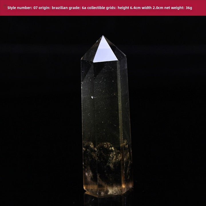 High Quality Natural Yellow Crystal Column Meditation Fortune Desktop Decoration - BuddhaEnergyHealing