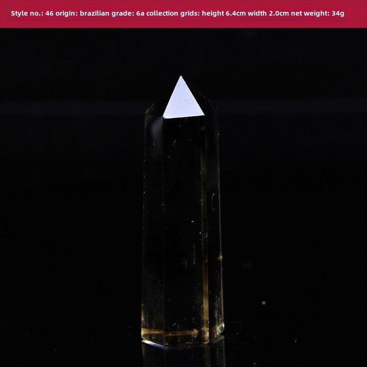High Quality Natural Yellow Crystal Column Meditation Fortune Desktop Decoration - BuddhaEnergyHealing