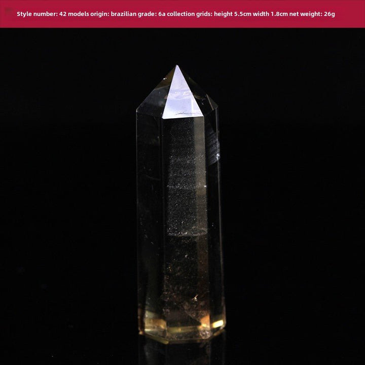 High Quality Natural Yellow Crystal Column Meditation Fortune Desktop Decoration - BuddhaEnergyHealing