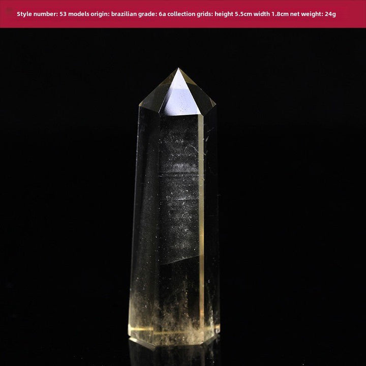 High Quality Natural Yellow Crystal Column Meditation Fortune Desktop Decoration - BuddhaEnergyHealing