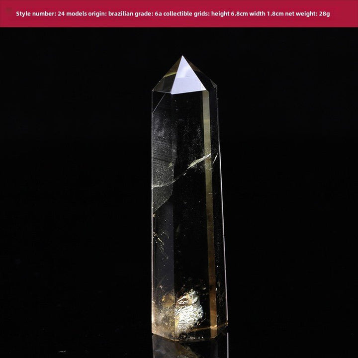 High Quality Natural Yellow Crystal Column Meditation Fortune Desktop Decoration - BuddhaEnergyHealing