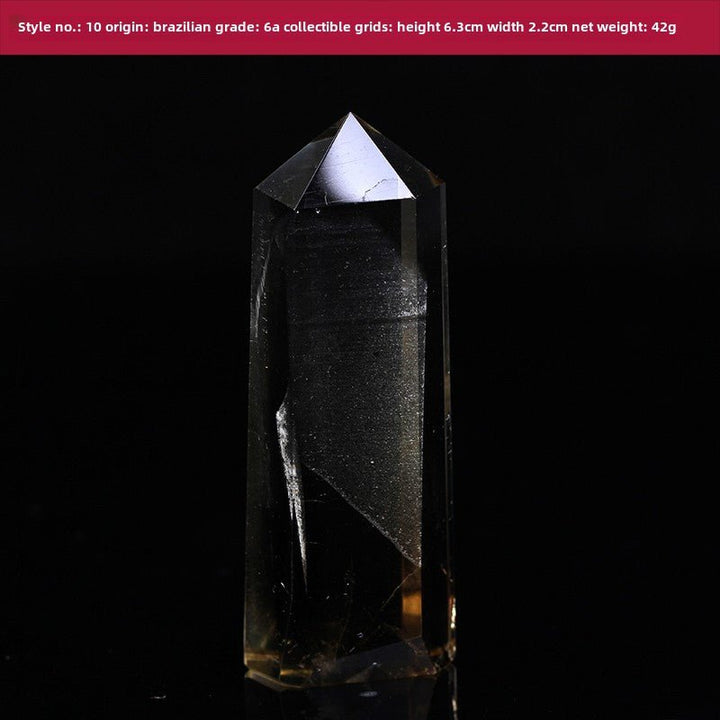 High Quality Natural Yellow Crystal Column Meditation Fortune Desktop Decoration - BuddhaEnergyHealing