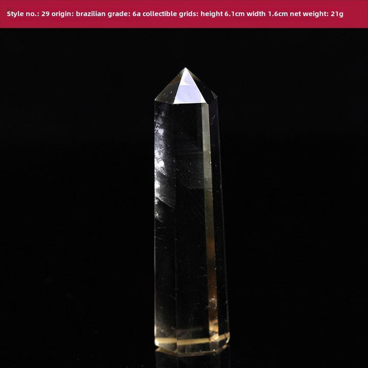 High Quality Natural Yellow Crystal Column Meditation Fortune Desktop Decoration - BuddhaEnergyHealing