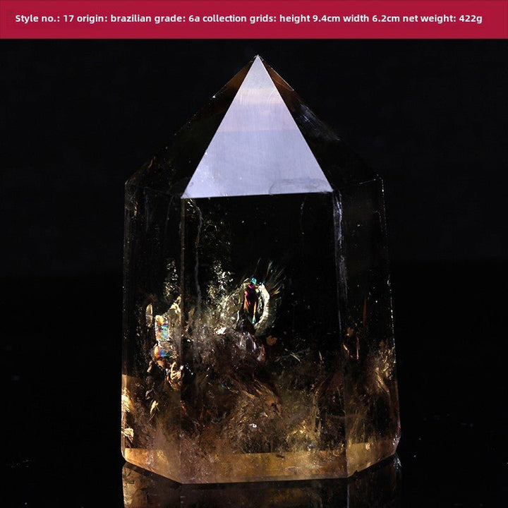 High Quality Natural Yellow Crystal Column Meditation Fortune Desktop Decoration - BuddhaEnergyHealing