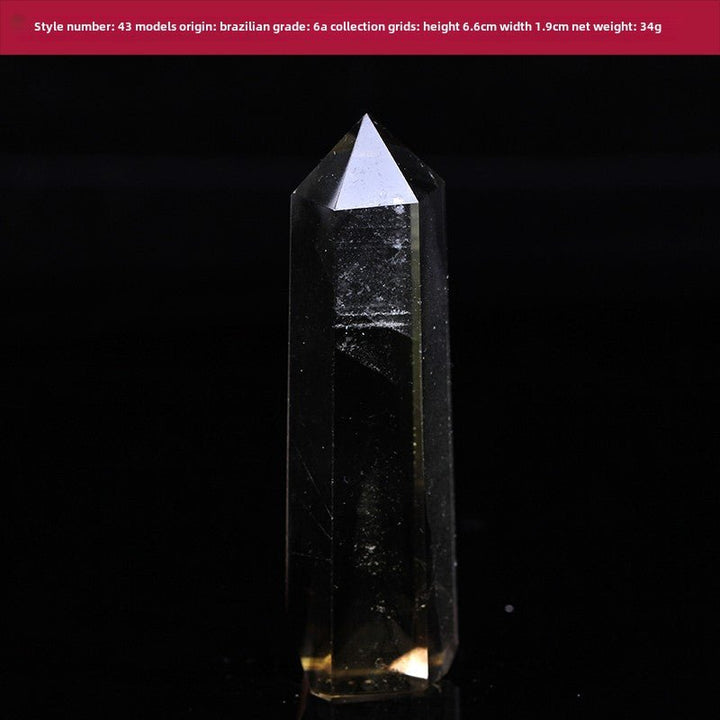 High Quality Natural Yellow Crystal Column Meditation Fortune Desktop Decoration - BuddhaEnergyHealing