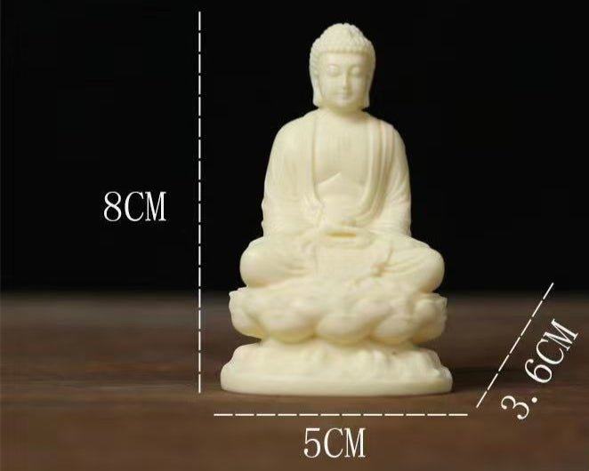 Ivory Nut Vairocana Buddha Statue Meditation Energy - BuddhaEnergyHealing
