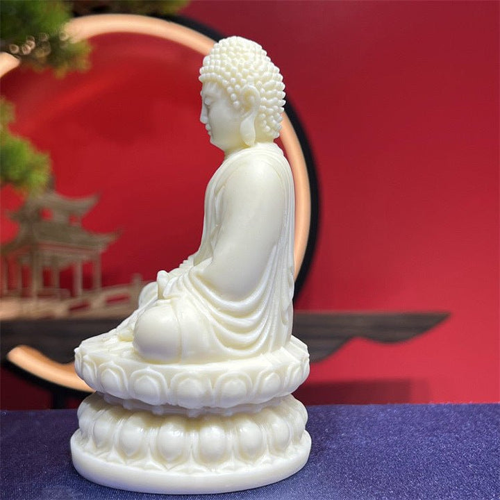 Ivory Nut Vairocana Buddha Statue Meditation Energy - BuddhaEnergyHealing