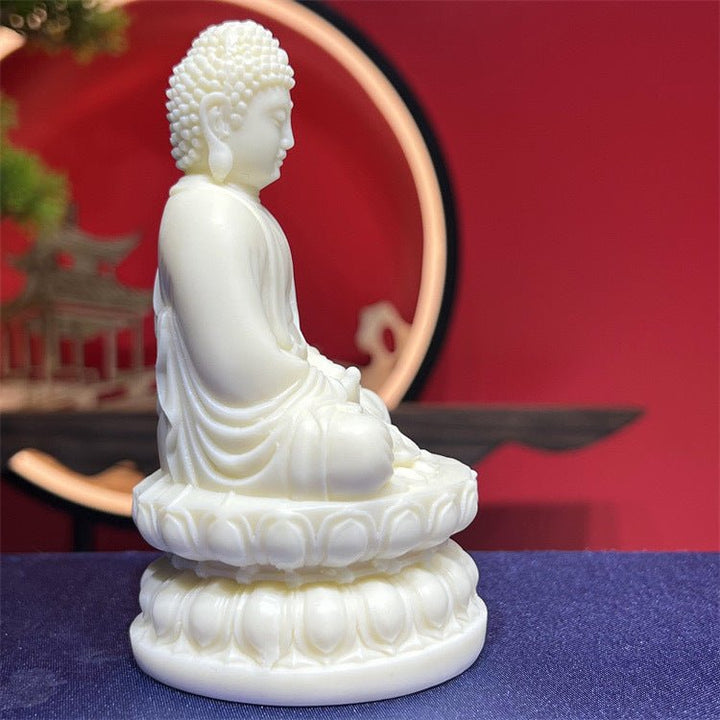 Ivory Nut Vairocana Buddha Statue Meditation Energy - BuddhaEnergyHealing